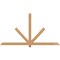 Ekena Millwork Kennewick Timber Gable Bracket, Western Red Cedar, 84"W x 45"H x 3 1/2"D x 3 1/2"F, 13/12 Pitch GBW084X45X0404KEN00SWR - alternate 1